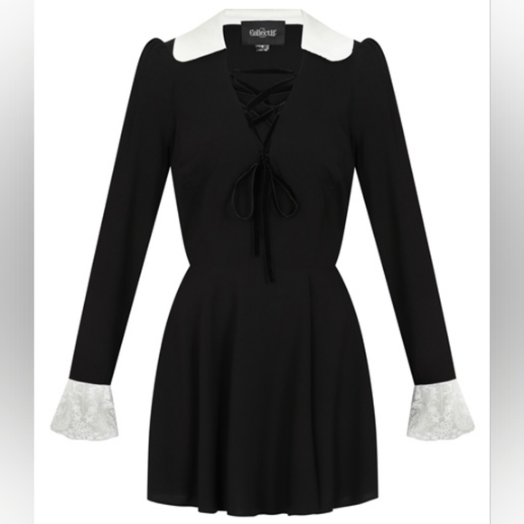 Retro Flared Dress by Collectif - Picture 3 of 5